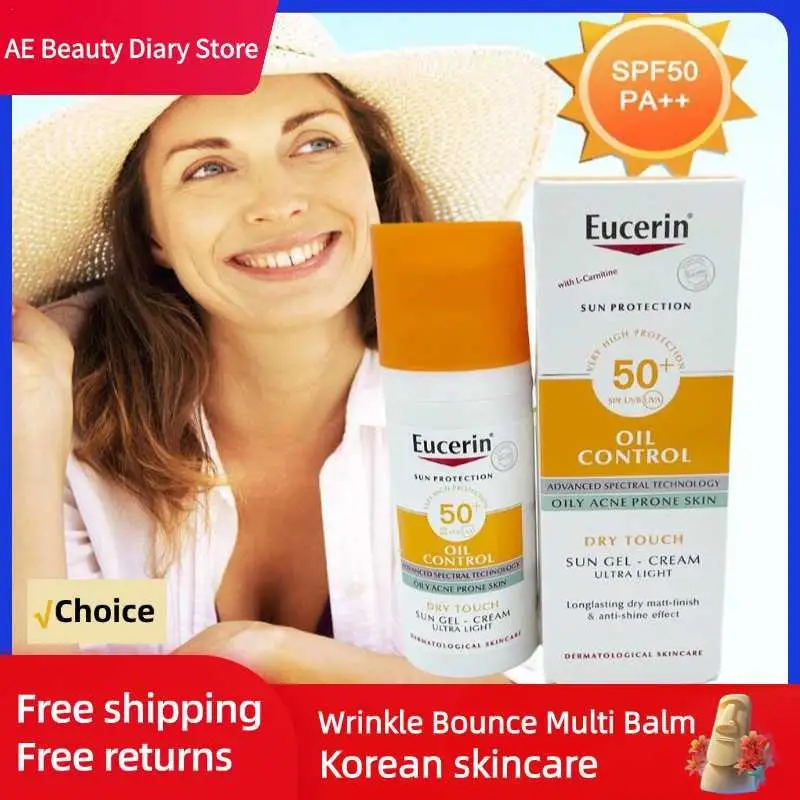 SPF50 UVB UVA Sunscreen For Oily Acne-Prone Skin Oil Control Sunscreen Fragrance Free Sunscreen Sun Sunblock