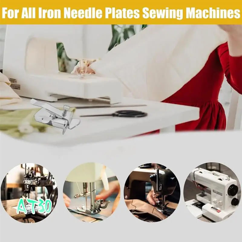 

5PCS Magnetic Seam Guide And Sewing Rolled Hem Presser Foot Set, Sewing Machine Magnetic Hemmer Guide-AT30
