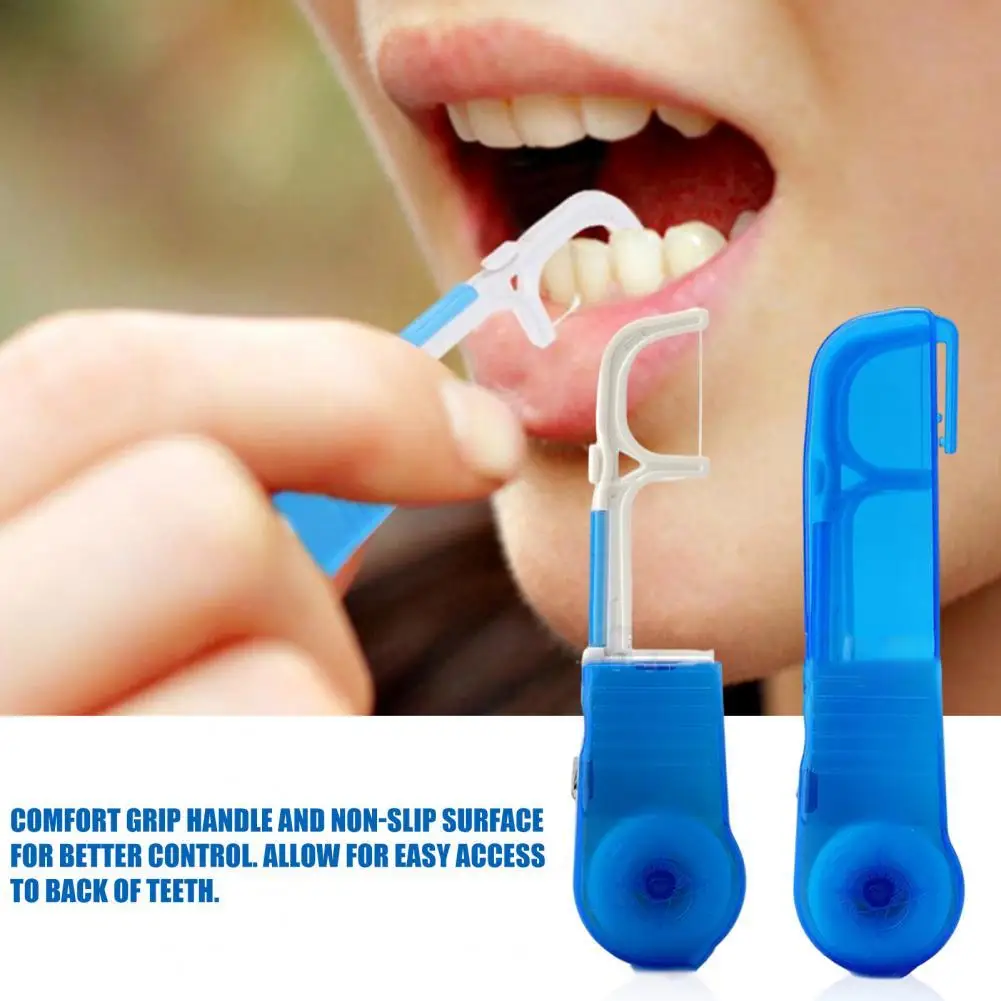 Reduce Gingivitis Risk Compact Dental Floss Pick Holder for Household