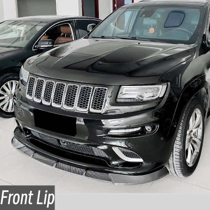 

For Jeep Cherokee SRT8 2012-2016 3pcs/Set ABS Plastic Car Front Bumper Lip Chin Spoiler Bodykit Exterior Tuning Accessories
