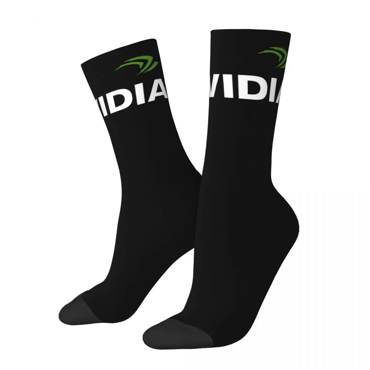 Awesome Men's Socks Retro Harajuku Nvidia Street Style Novelty Seamless Crew Sock