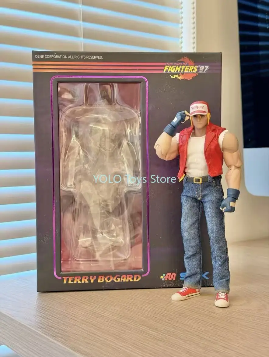 in stock Swallowing Time SNK Genuine Boxing King 97 Terry Bogard 1/12 Movable Doll Handicraft Model