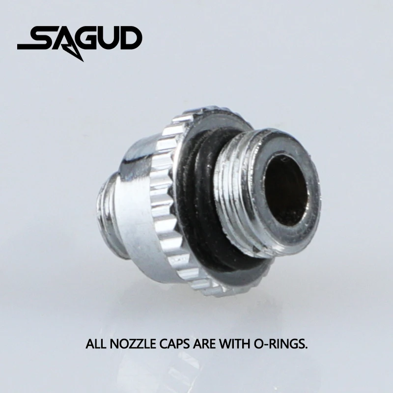 Airbrush Nozzle Cap Peças De Reposição, Pistola De Pulverização, Peças De Pulverizador, Kit De Ferramentas De Reparo Para SD-180 Airbrush, 0.2mm,