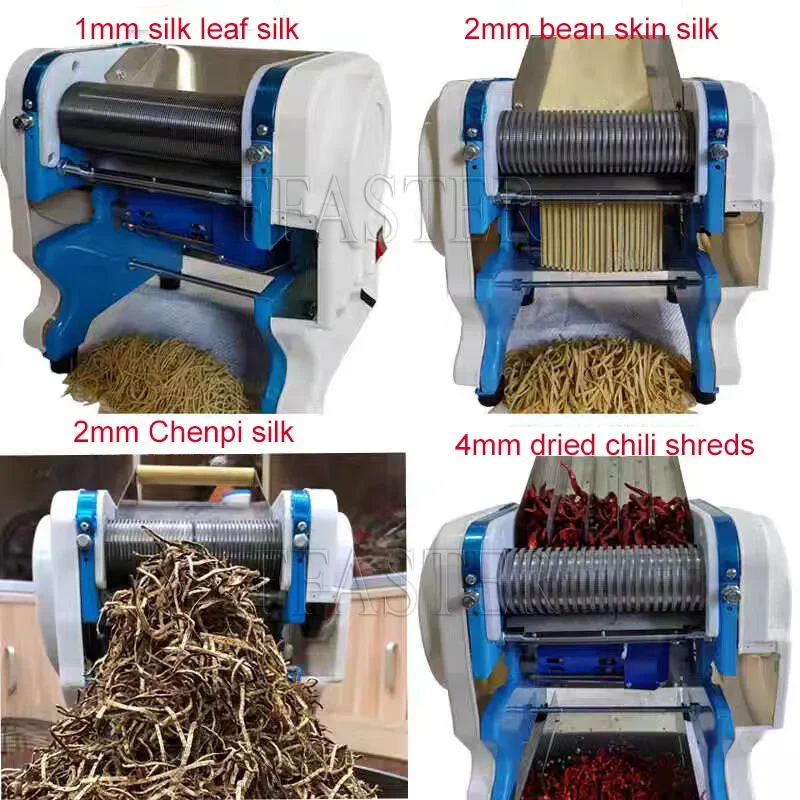Dried Chili Shredder 2/3/4/6mm Electric Tobacco Cutting Machine Small Food Shredder Processing 220V