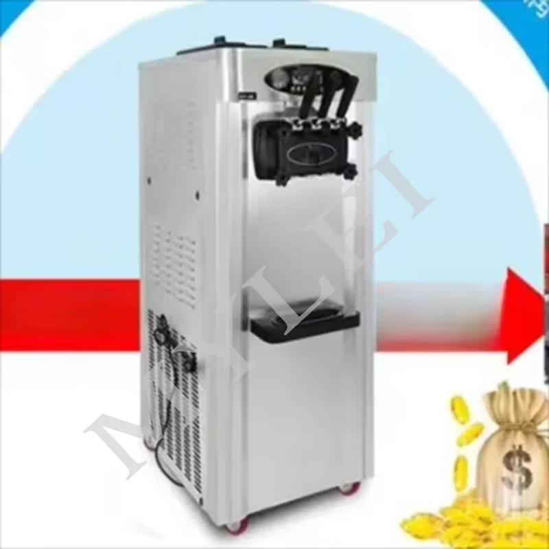 Automatic Ice Cream Maker Stainless Steel Restaurant Use 2000W 6.5L*2 Food Grade Tanks Easy Operation