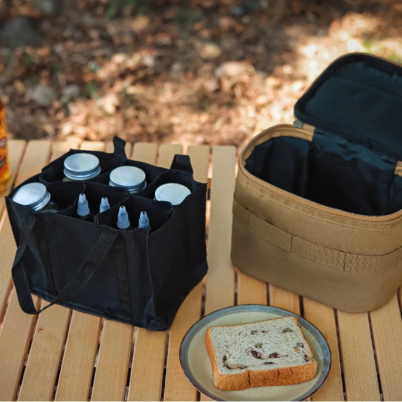 

Outdoor Portable Condiment Bottle Set Camping Picnic Condiment Container Sealed Oil Bottle Combination Condiment Storage Bag