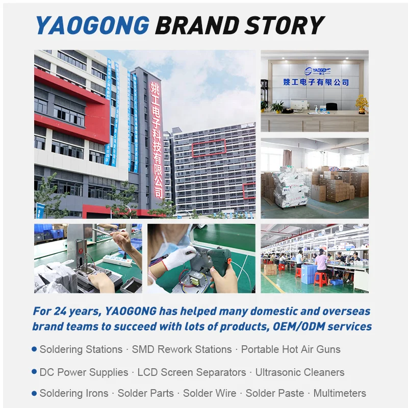 YAOGONG 702B 2 In 1 Digitale Display SMD Rework Desolderen Warmte Blower Telefoon PCB IC Reparatie Tool Heteluchtpistool Soldeerstation