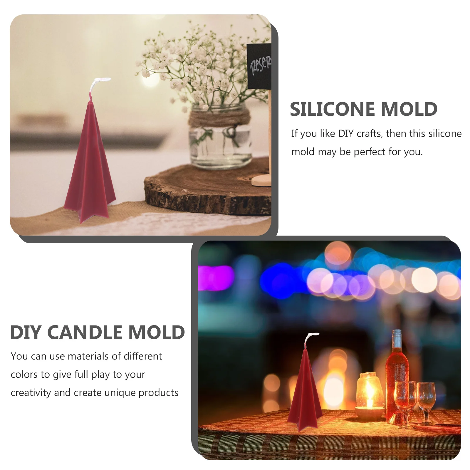 

1Pcs DIY Manual Mold Plastic Scented Molds Durable Easy to Use Flexible Resistant Tearing Handicrafts Decoration