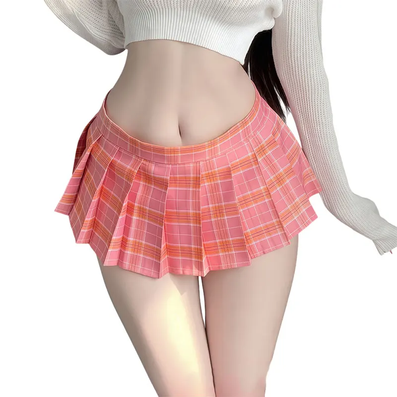 Japanese System Sexy College Style Cute JK Mini Pleated Skirt Maiden Package Hip Uniforms Temptation Ultra Short Half-body Dress