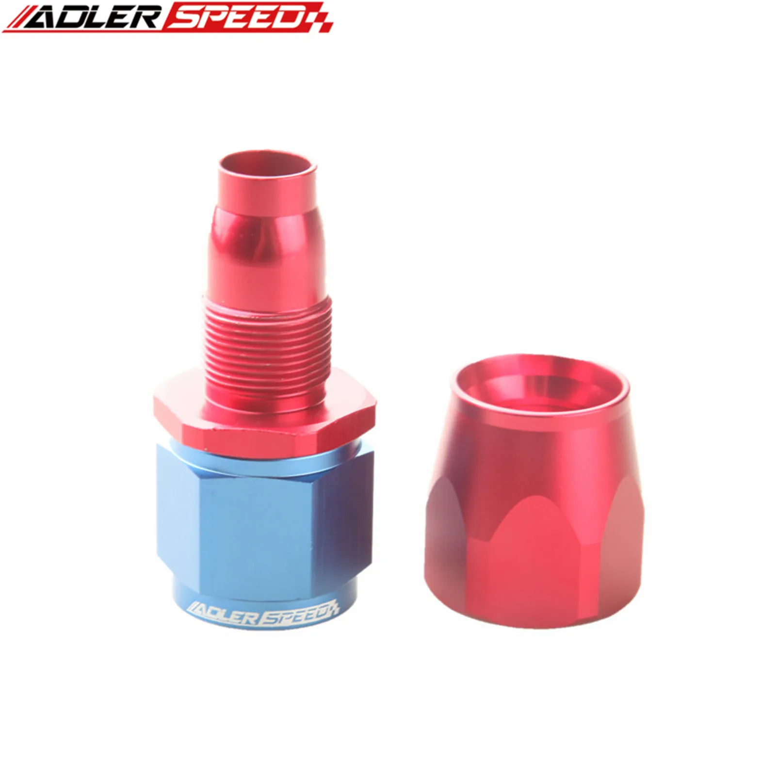 Universal AN4/AN6/AN8/AN10/AN12/AN16 Reta 45 90 Graus Óleo Combustível Giratória Mangueira End Fitting Óleo Mangueira End Adapter Kit Vermelho-Azul