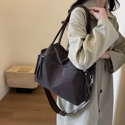 Nylon Canvas Bag Women Autumn and Winter 2024 New Trendy South Korea Casual Tote bag Large Capaci Shoulder Messenger Bag Handbag
