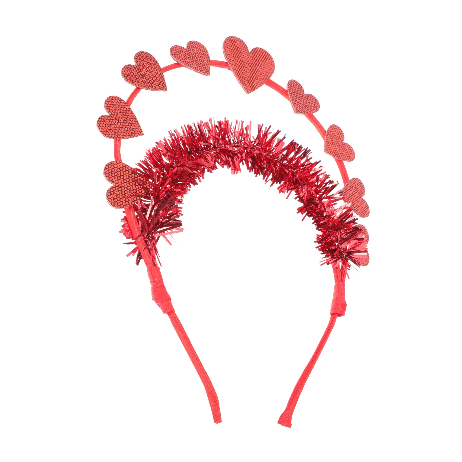

Heart Headband Party Hair Accessory Red Clothing Lovely Female Headpiece Adult Decor Felt Miss Headbands