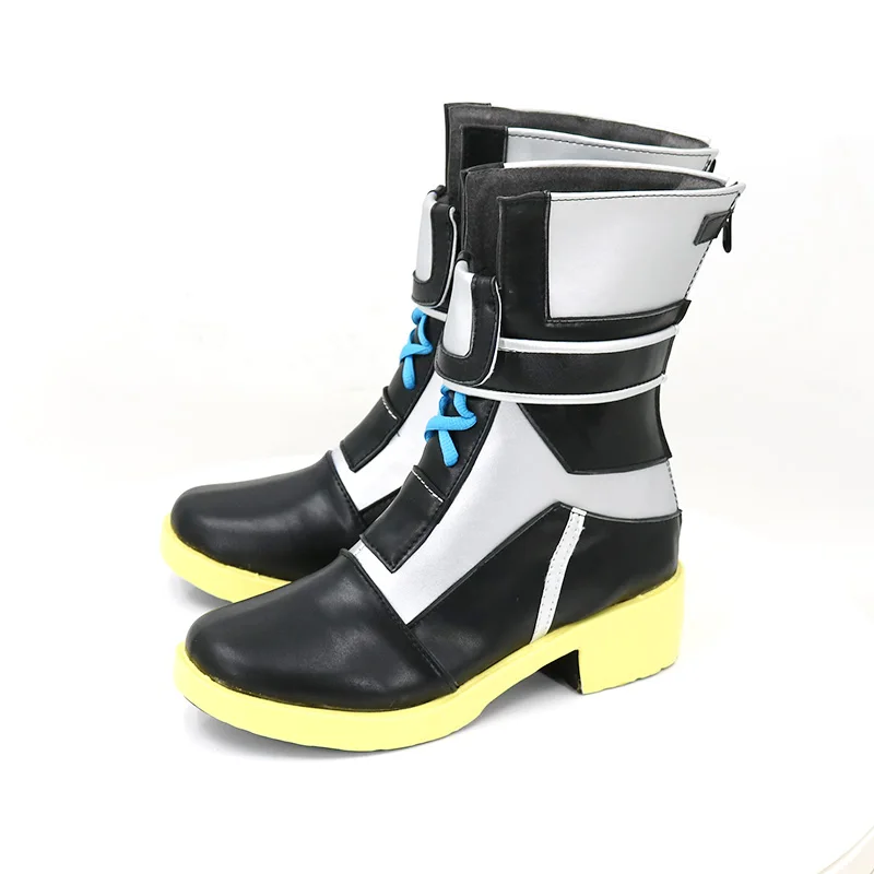 SideM Cosplay Shoes PU Leather Shoes Halloween Boots Cosplay Props Custom Made