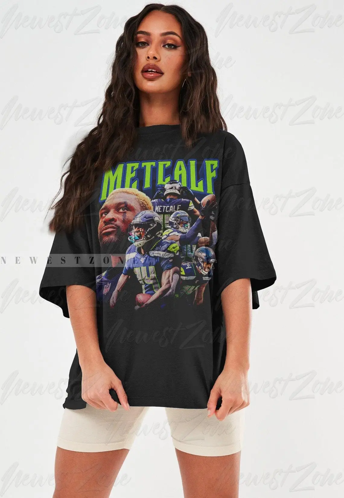 DK Metcalf Shirt Vintage 90s #14Wide receiver Homage Retro Classic Graphic Tee Bootleg BestSeller Unisex Sport Sweatshirt Hoodie