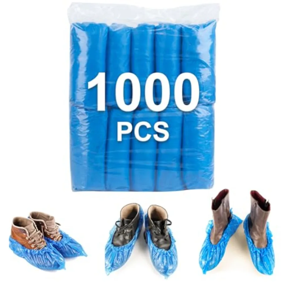 

1000 шт. 500 пар одноразовых бахил для использования в помещении, пластиковые бахилы для показа в недвижимости, дорожные строительные места