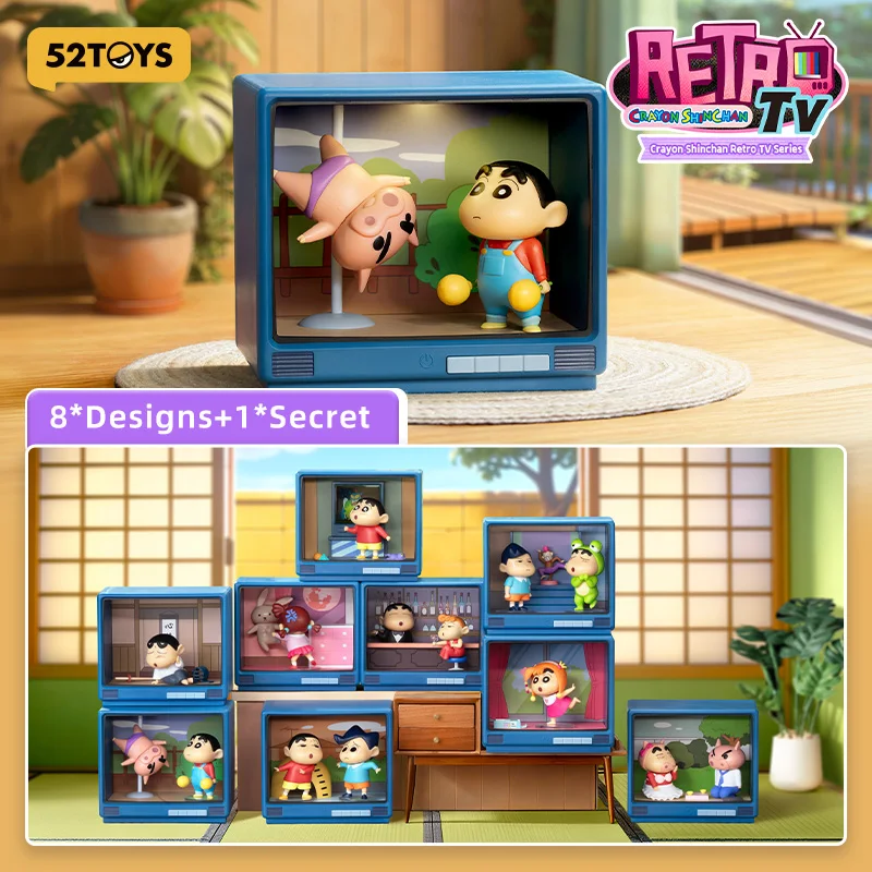 

52TOYS Mystery Box Crayon Shinchan Retro TV Series, random Box, cute merch