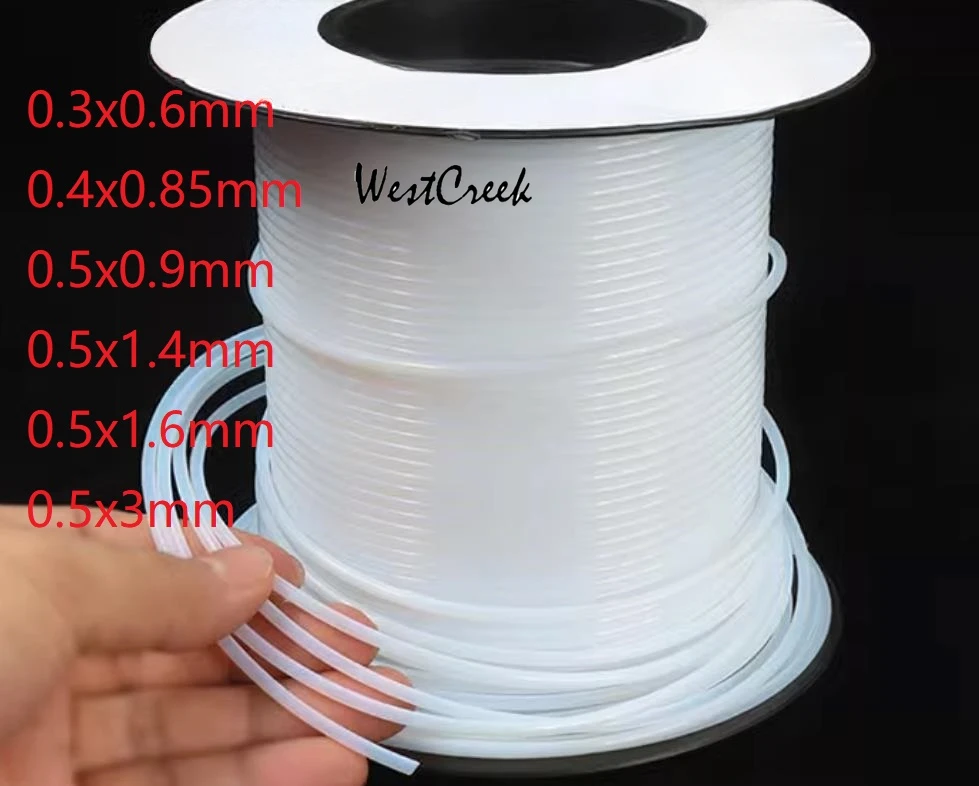 WESTCREEK 0.4 0.5mm ID F4 tube polytef tubing polytetrafluoroethylene hose PTFE capillary tube ETFE FEP tetrafluoroethylene pipe