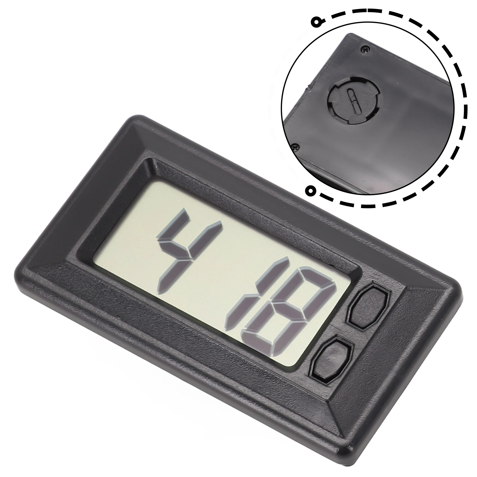 Accessories Car Clock Car Vehicle Dashboard Clock Digital Display LCD Plastic + LCD Applicable To Most Models High Quality