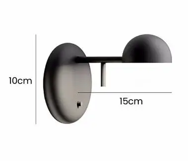 Swing Arm Wandlamp Modern Minimalistisch Wandlicht voor Studie Slaapkamer Woonkamer Modelkamer Designer Zwart/Wit Wandlicht