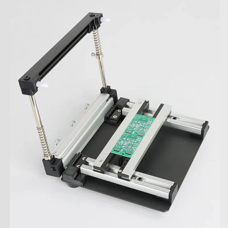 100x100 مللي متر محطة طباعة الشاشة الصغيرة اليدوية SMT PCB شبكة معدنية لحام لصق طاولة الطباعة