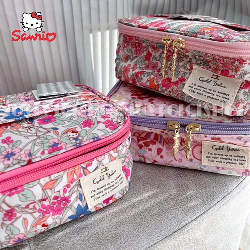 Kawaii Cute Sanrio Hellokitty My Melody Little Twin Star Borsa per cosmetici Borsa da viaggio Borsa da viaggio Regali di compleanno di moda