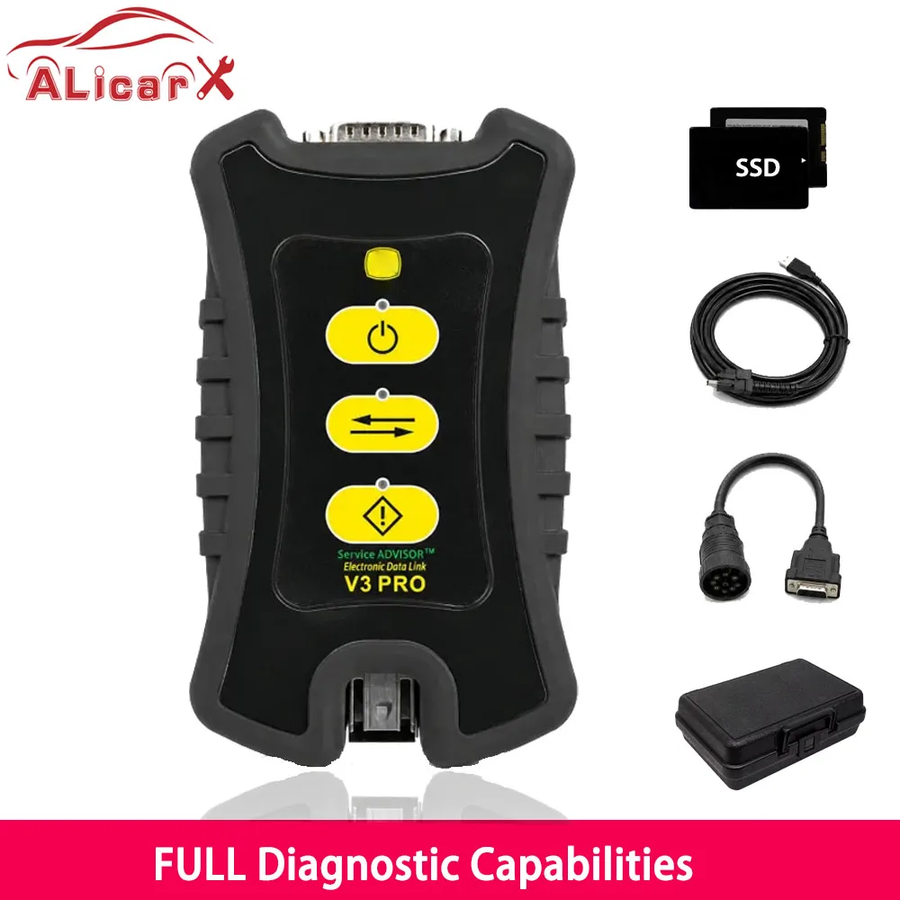 Newest For EDL V3 Pro Diagnostic Scanner Agricultural Tractor Heavy Vehicle for J-D Equipment Works with Service Advisor AG & CF