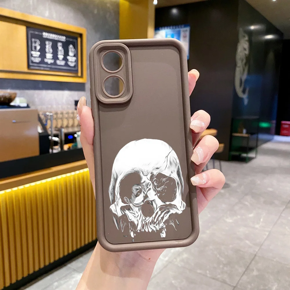 for Realme C67 C53 C51 Note 50 C21Y C25Y C33 C30 C35 9i Couple Skull Coconut Case Anti Drop Cover