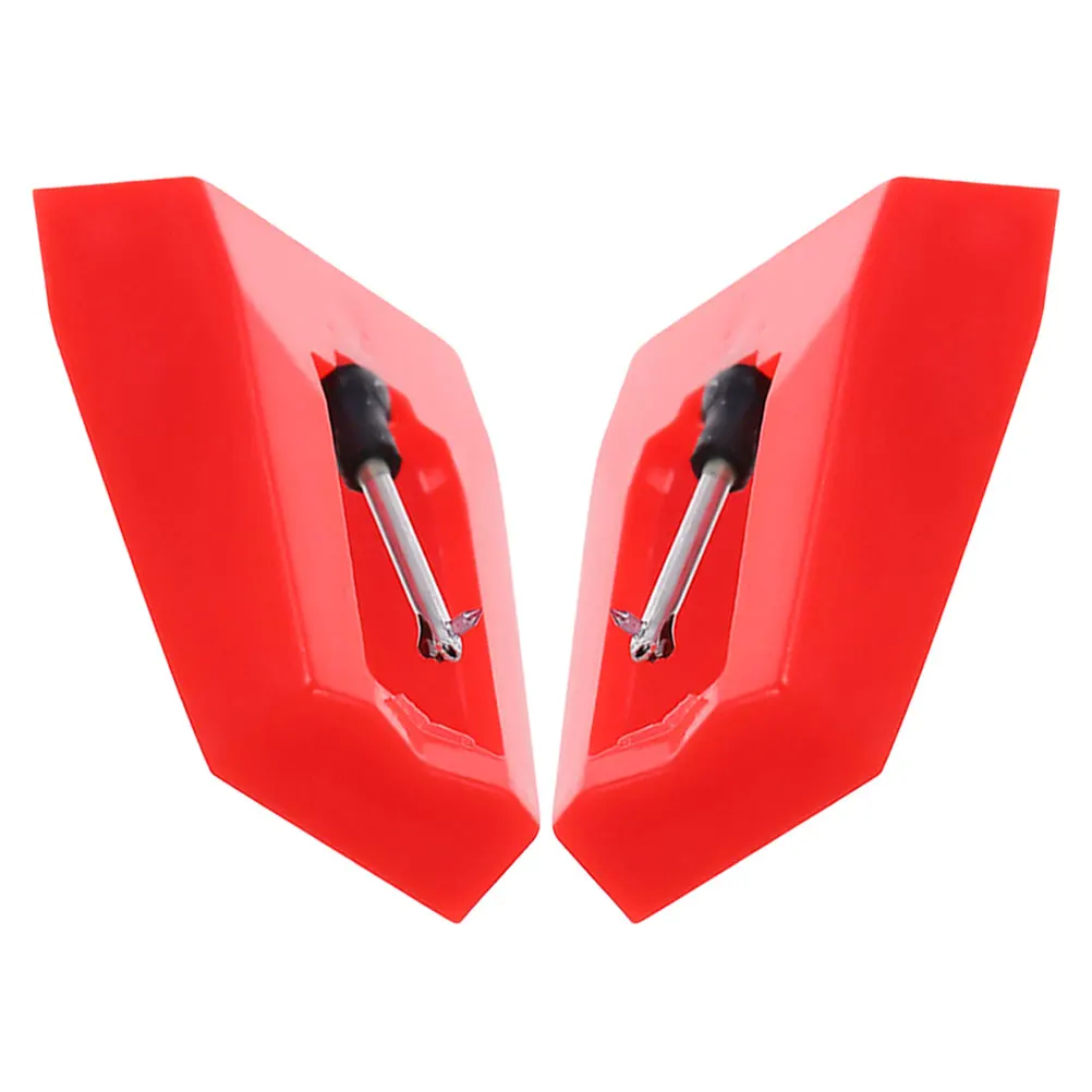 

2pcs Vinyl Player Phonograph Gramophone Needles Diamond Aluminum Cartridge Universal Fit Interchangeable Stylus For Turntable