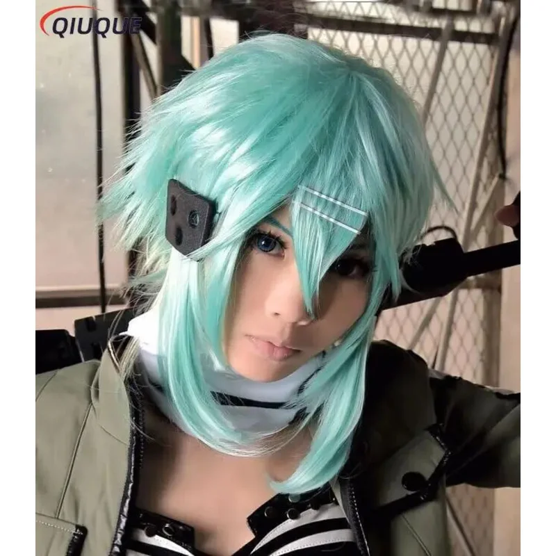 Disfraz de Asada Shino de Anime Sword Art Online, trajes militares para mujeres y hombres, trajes de Cosplay en línea