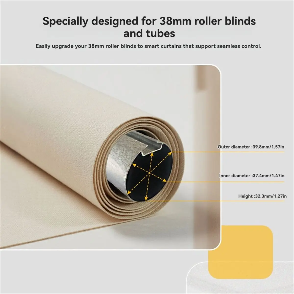 Punctual- Tuya Matter over Thread Smart WiFi Roller Blinds Shade Motor Shutter Curtains Automation for 38mm 25 Tube