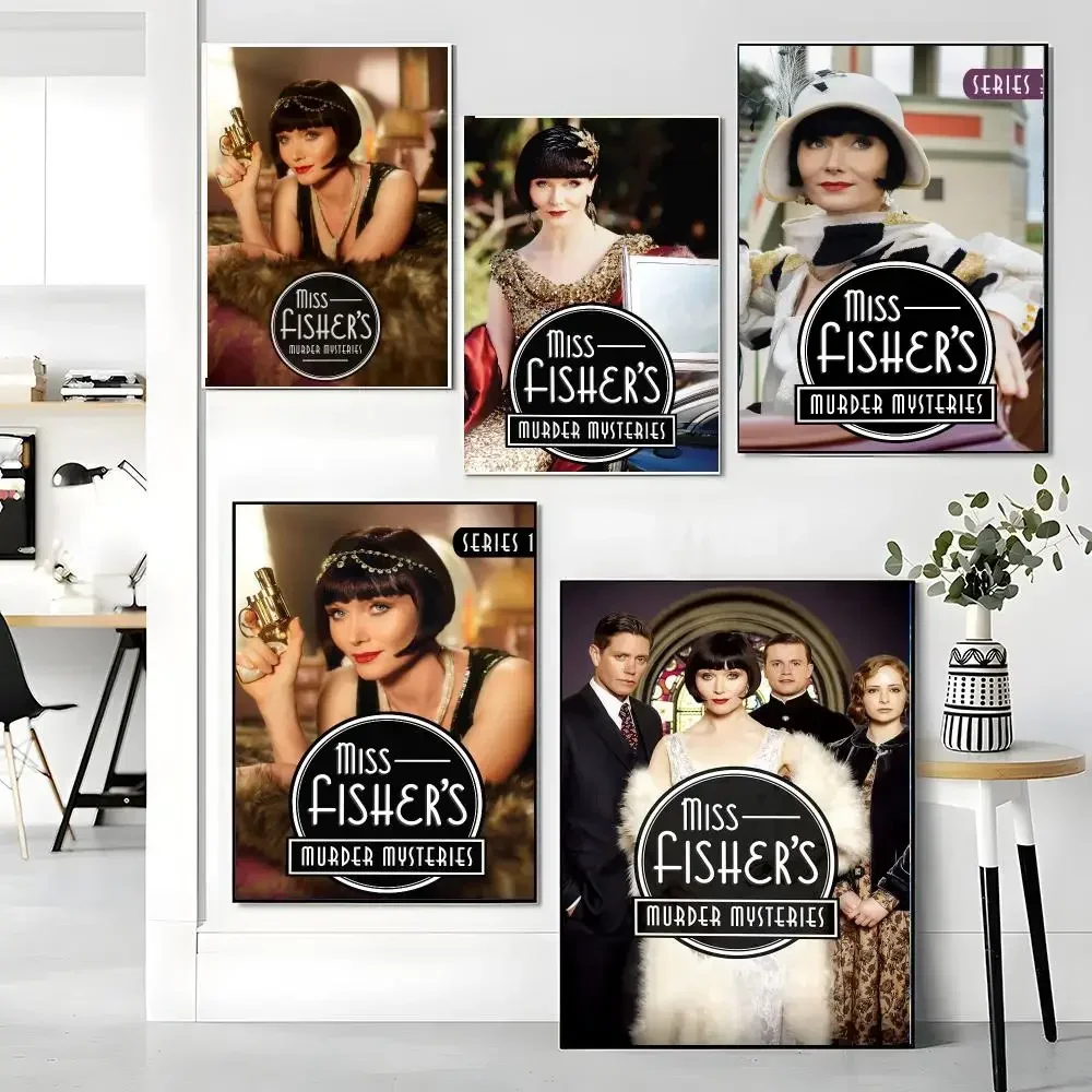 tv series M-Miss Fishers Murder Mysteries-S Painting Calligraphy Boho Botanical Decor for Living Room Elegant Home Style