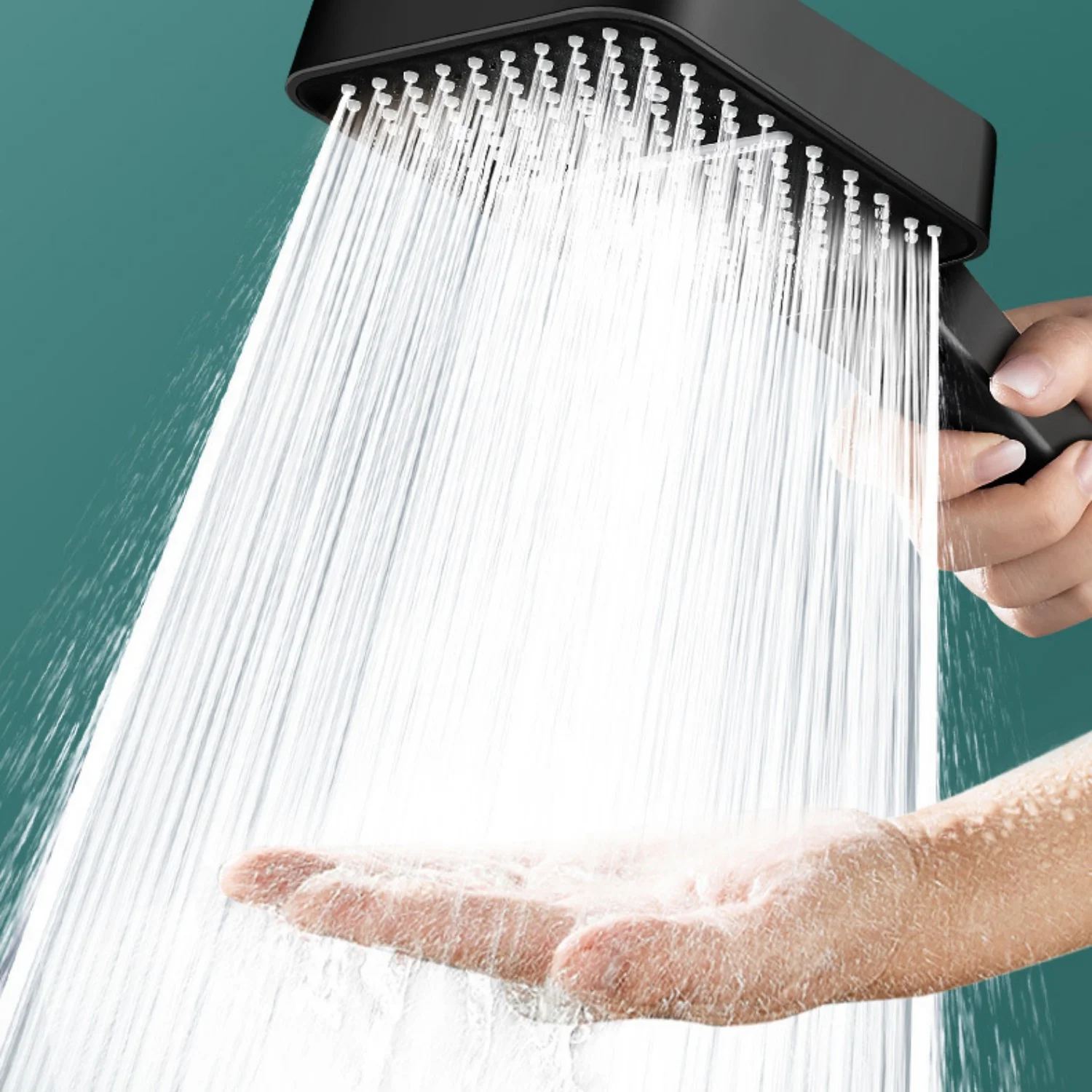 

Boosting Showerhead 3-speed Adjustable High Water Pressure Showerhead for Home Hotel Bathroom Use Large Panel Shower Head 1pc