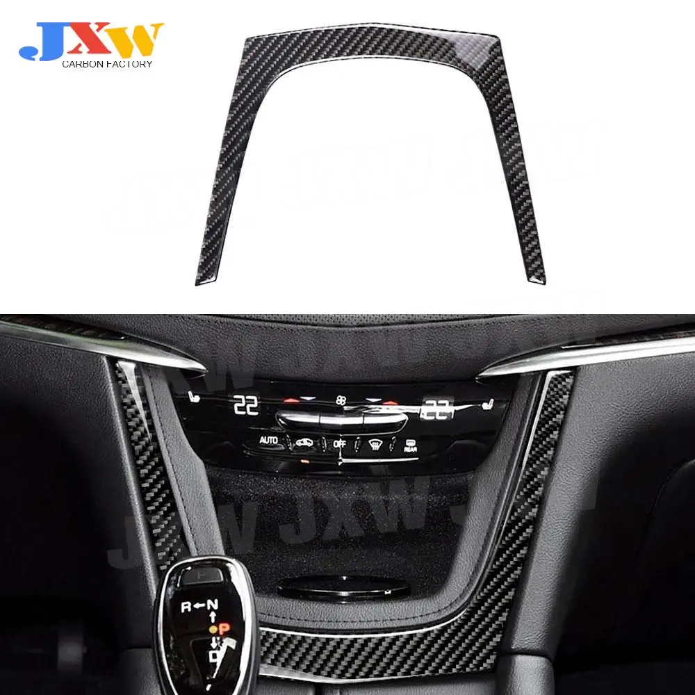 

1Pcs For Cadillac XT5 XT6 2016-2019 Carbon Fiber Center Console Storage Box Frame Cover Accessories Interior Car Decor Trim