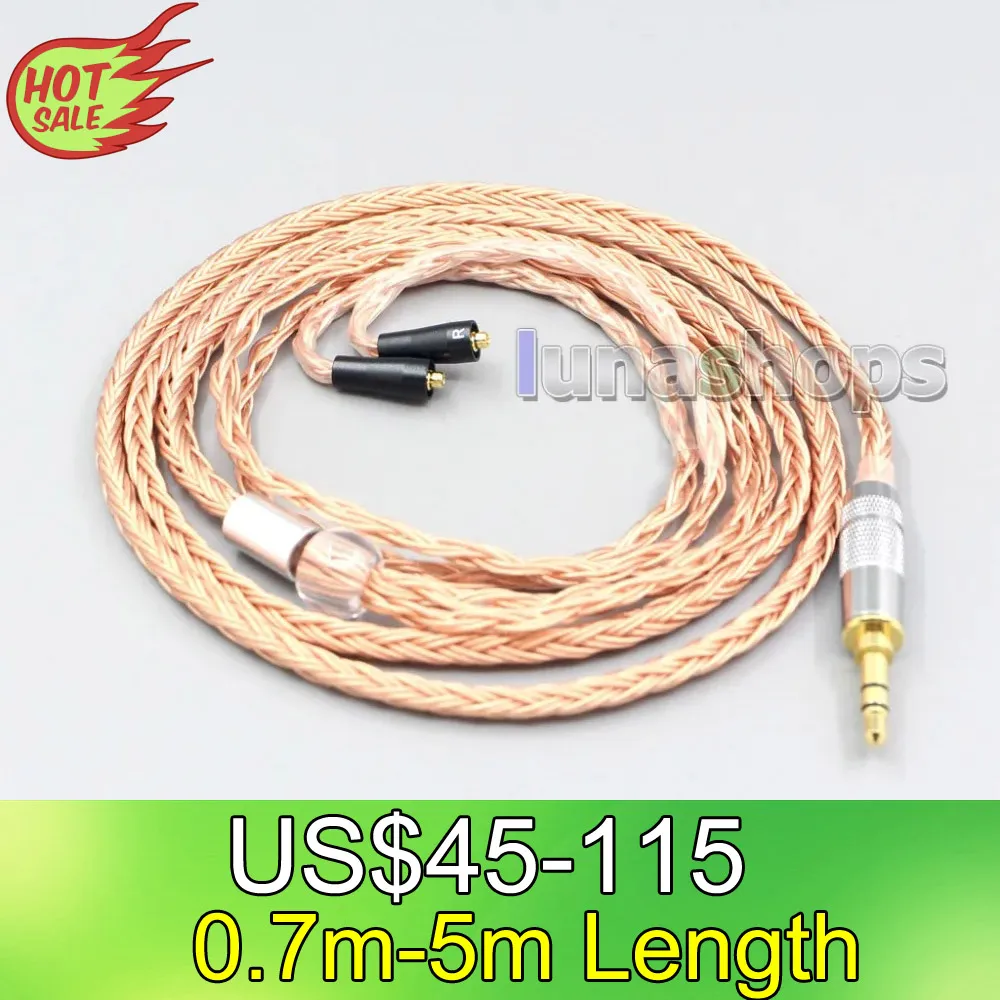 

LN007021 Balanced 16 Core 99% 7N OCC Earphone Cable For W40 W50 W60 UM10 UM20 UM30 UM40 UM50 Pro