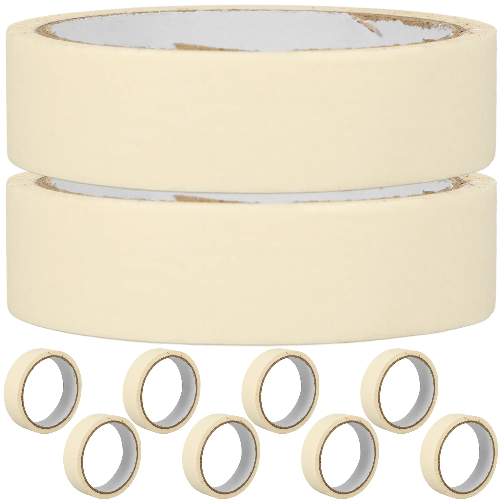 

10 Rolls Painting Tape for Walls White Painters Tape Masking Adhesive for Home Office DIY Projects Clean Removal No Residue