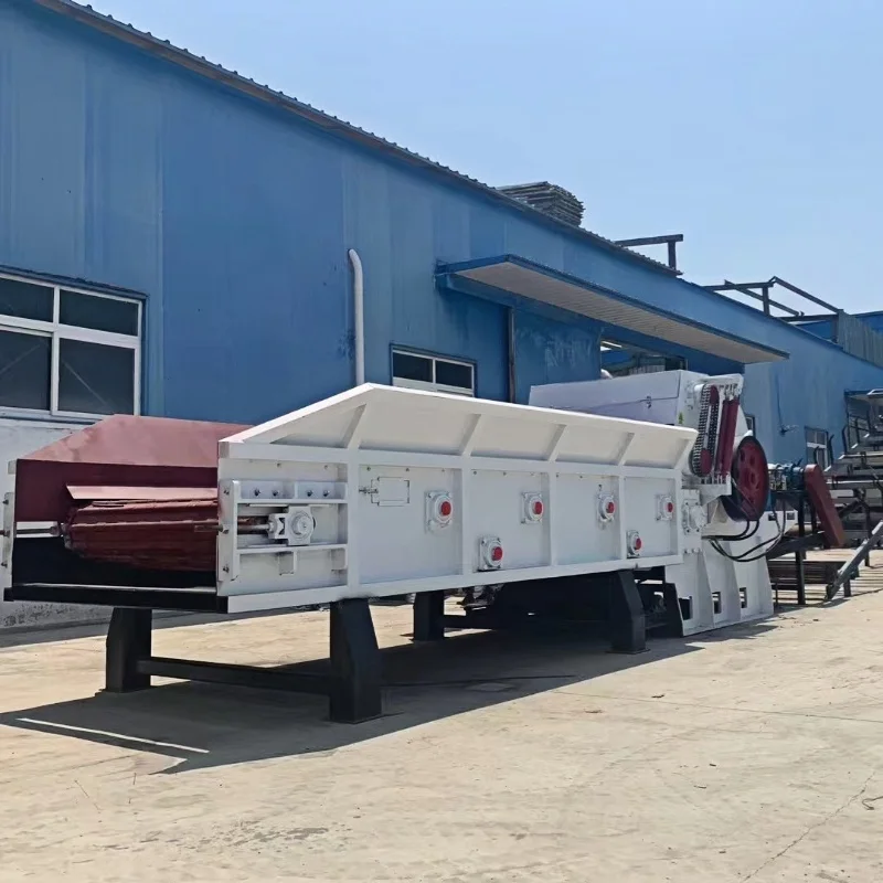 New Heavy-Duty Industrial Wood Chipper Shredder Drum Machine for Farm Manufacturing Plant Includes Pump with Core Motor Engine
