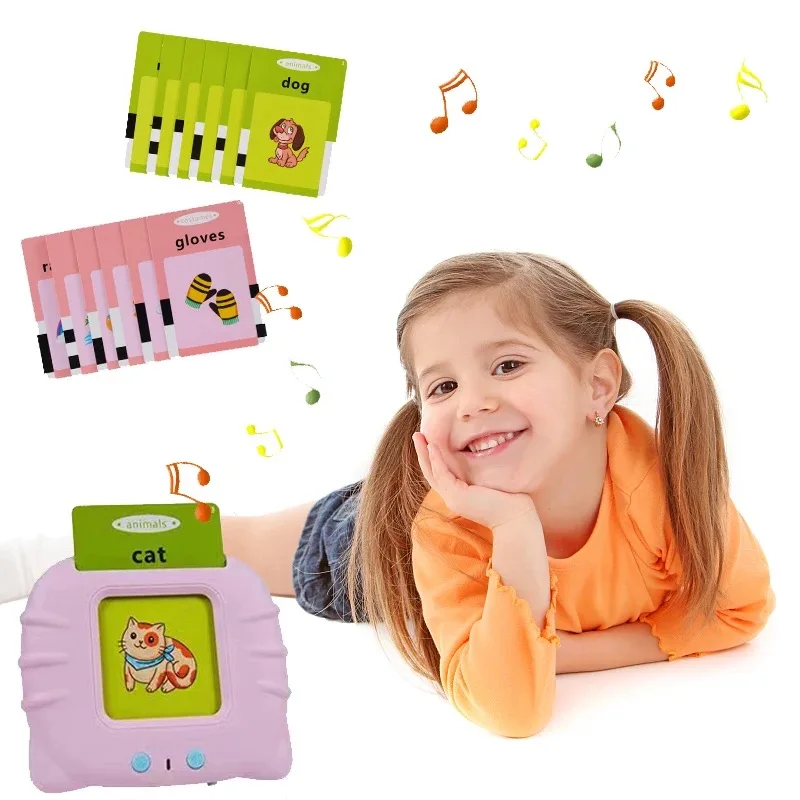 La prima educazione Flash Card Machine Kindergarten Kids Early Education Audio Book impara le parole inglesi libro elettronico Gadget Toys