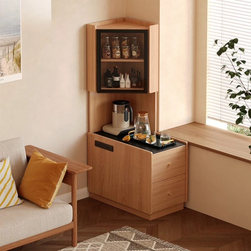 

Corner shelf, corner bedside storage , side cabinet next to the corner tea table sofa in the living room