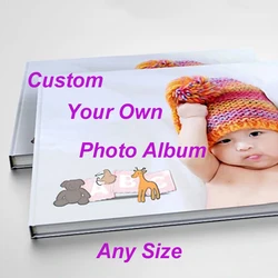 Custom Photo Album for Weeding Baby Grow-up Travel DIY Personal Picture Album Scrapbook for Lovers Family Hand Account Cardboard