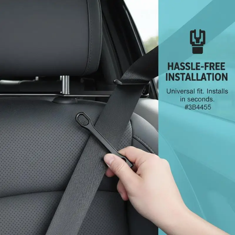 

Sports Car Seat Belt Extension Limiter, 1pc Auto Interior Decoration Fixator, Universal Modification Accessory