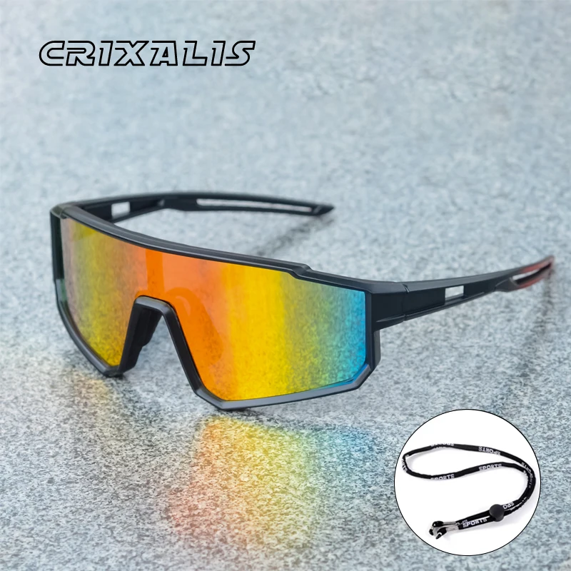 

CRIXALIS Outdoor Sports Polarized Sunglasses for Men Women Fashion With Rope Cycling Sun Glasses Fishing Shades Goggles UV400