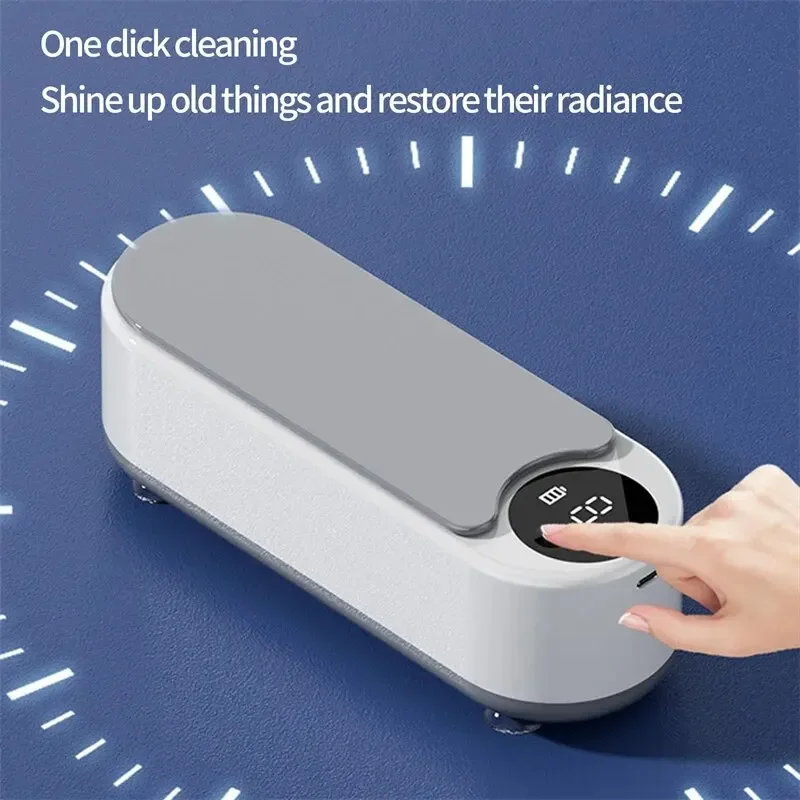 Portable Household Cleaning Machine, 450ml Clean Pod Ultrasonic Cleaner, Jewelry Cleaner Machine For Ring, Glasses, Makeup Brush view 4