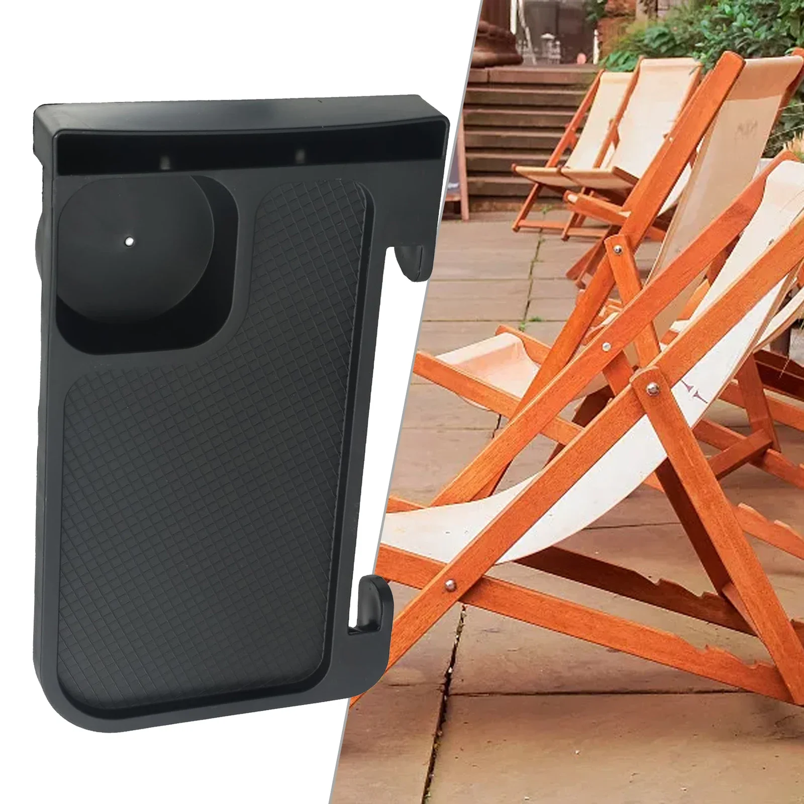 Easy to Use Clip On Table for Folding Chair, Securely Holds Your Belongings, Great for Beach Trips and Sports Events