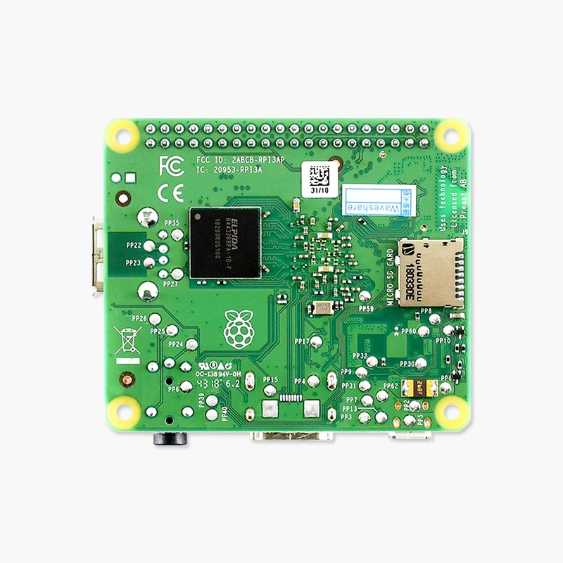 Imagem -02 - Raspberry pi Modelo a Mais com Wi-fi e Bluetooth Cpu 4-core Bmc2837b0 512m Ram pi 3a Mais Original