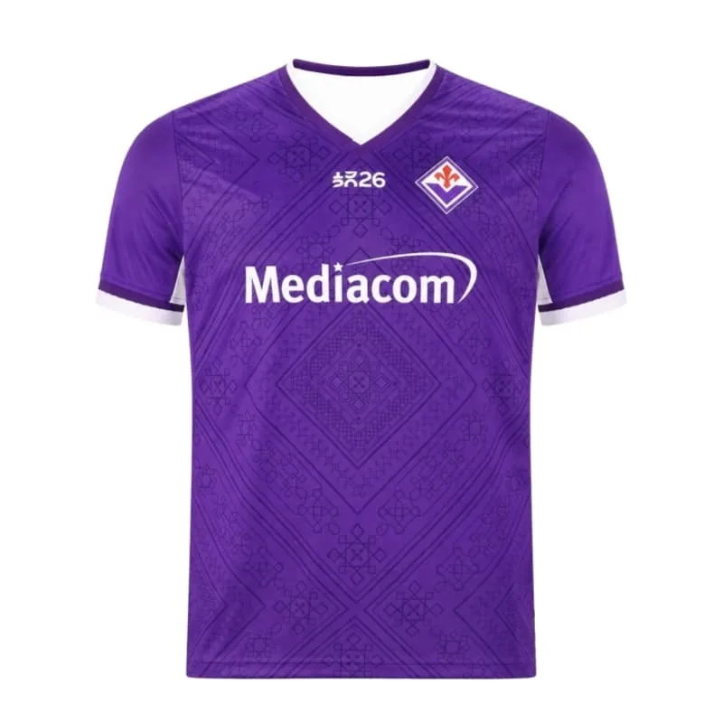 2026 New ACF Fiorentina Soccer T-Shirt – 26-27 Season Home & Away Jerseys – Unisex Breathable Sports Fan Top – Family Matching