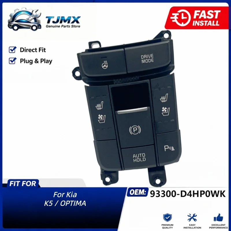93300-D4HP0WK 93300D4HP0WK Power Window Master Switch Driver Side for Kia K5 Optima Magentis Optima Hybrid