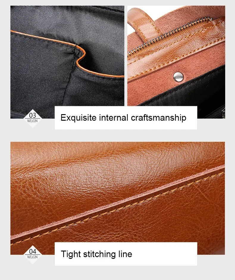 2024 büro Hand Schulter Taschen Für Frauen Tote Kuh Leder Tasche Damen Echtes Leder Handtaschen Große Frauen Tasche Große Vintage Weibliche – Detail 22