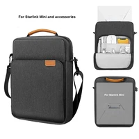 Bolsa de almacenamiento compacta para Starlink Mini Estuche de transporte de viaje impermeable con correa ajustable para Starlink Mini y accesorios