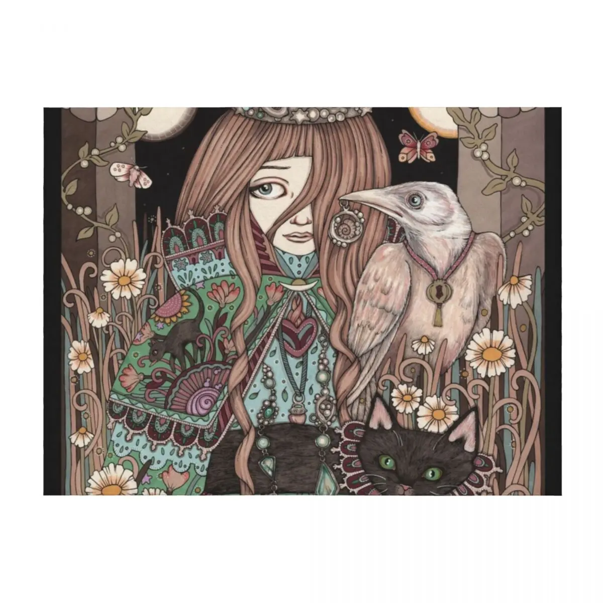 

The High Priestess Throw Blanket Giant Sofa Thermal Luxury St Picnic Blankets