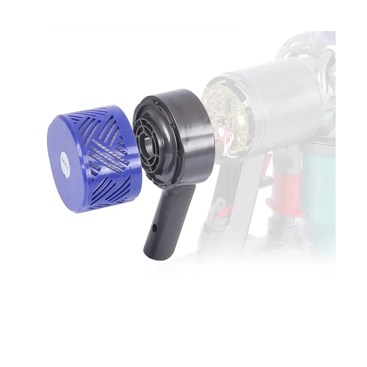 Комплект накладок на заднюю крышку двигателя для пылесоса V6 DC58 DC59 DC61 DC62 DC63 DC74